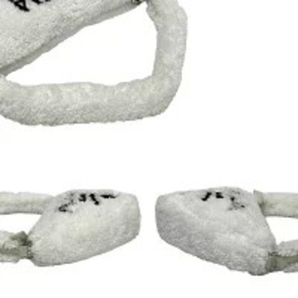 PRADA Triangle Terrycloth Handbag Tote White - Picture 5 of 10